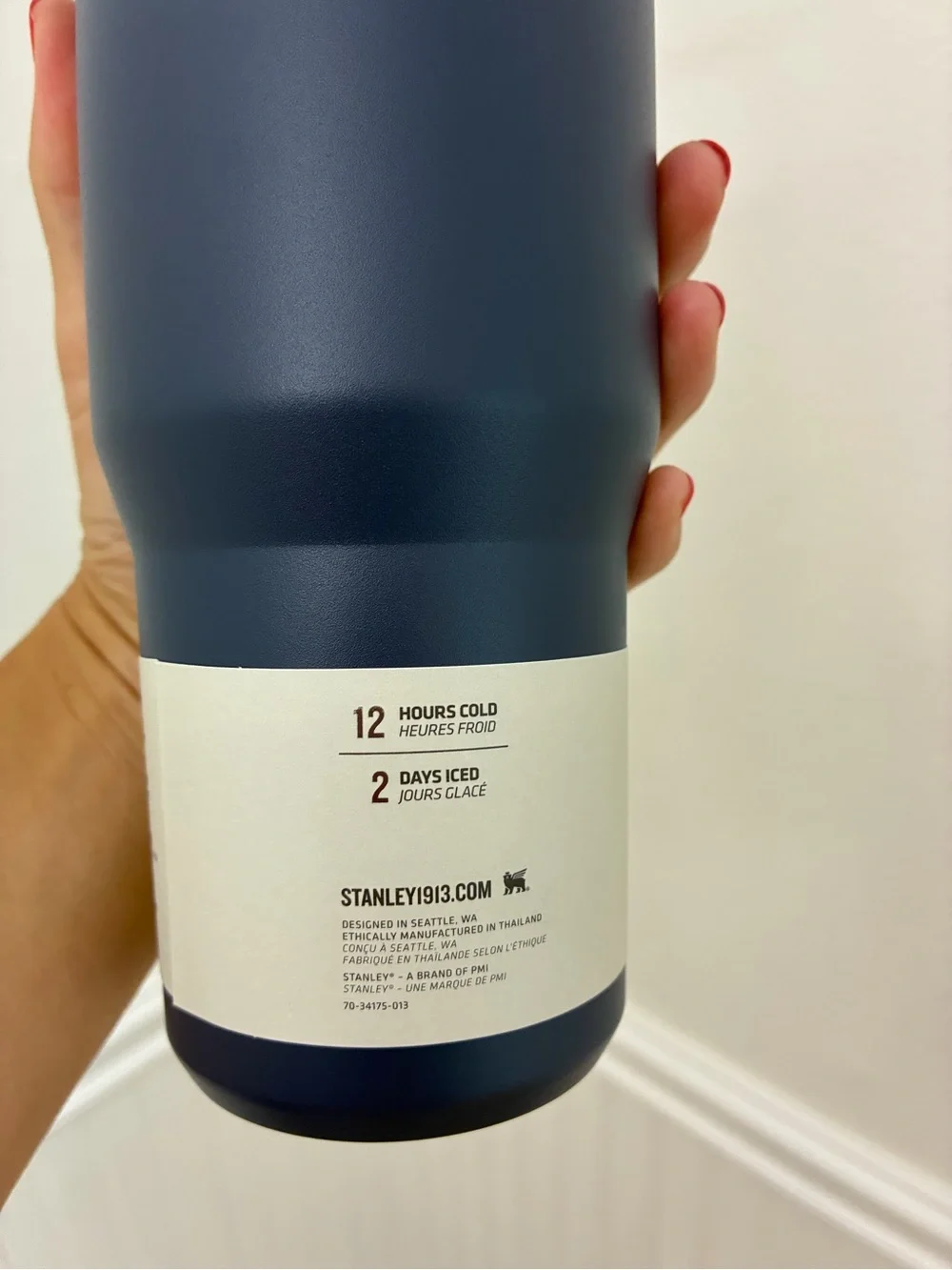 Stanley the iceflow flip straw tumbler Navy Blue 30oz NEW - Picture 4 of 5